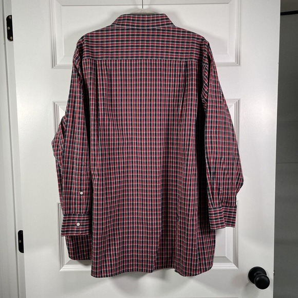 Giorgenti New York Custom Tailored Business Dress Shirt Size 3X 4X Black Red - Picture 4 of 4